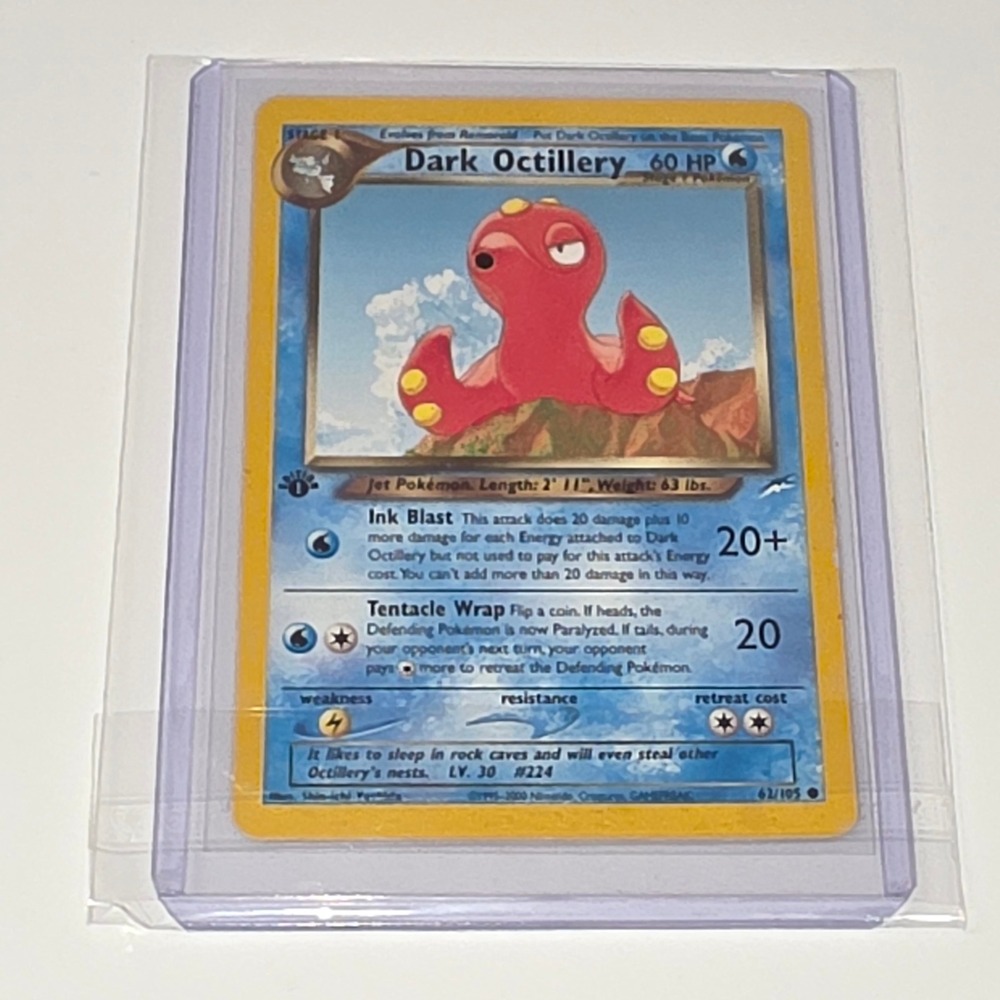 Pokemon‎ Dark Octillery 1st Edition 62/105 Neo Destiny WOTC 2002 Vintage Card